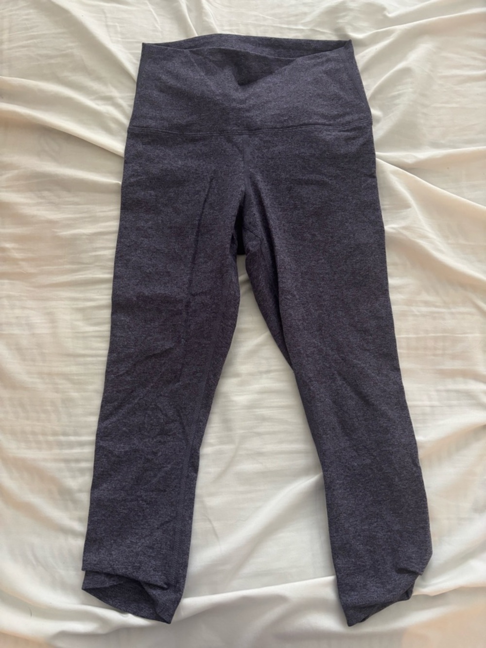 NOBULL Heather Purple High-Waist Crop Leggings